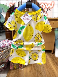 Combo 5 bộ cotton sợi tre cho bé(8-25kg)