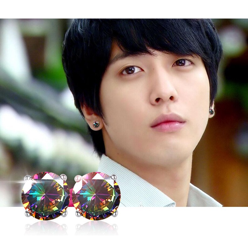 Khuyên tai mạ bạc S925 thời trang dành cho nam nữ