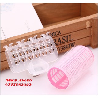 combo 3 ống cuốn tóc gai dính (có kẹp)