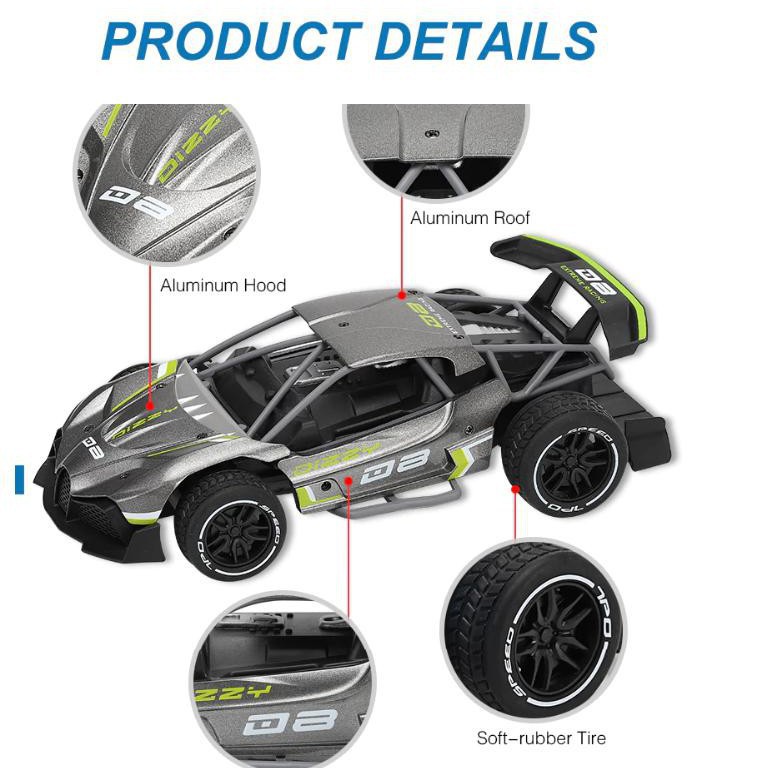 Giá Sốc Stoy Xe Điều Khiển Từ Xa Tốc Độ Cao Drift Off Road RC 1:16 2WD 2.4G Vỏ Hợp Kim