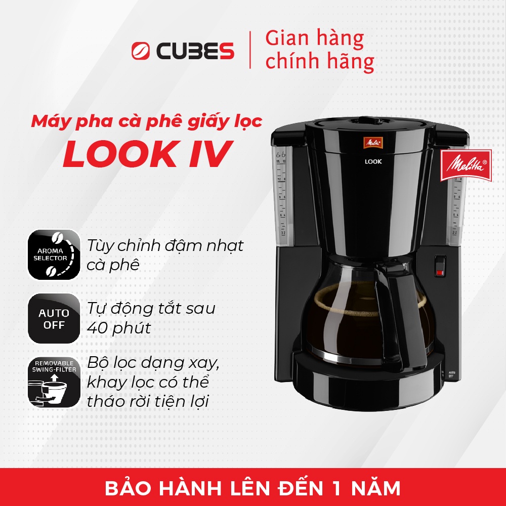 Máy pha cà phê giấy lọc Melitta Look IV - Nhập khẩu từ Đức