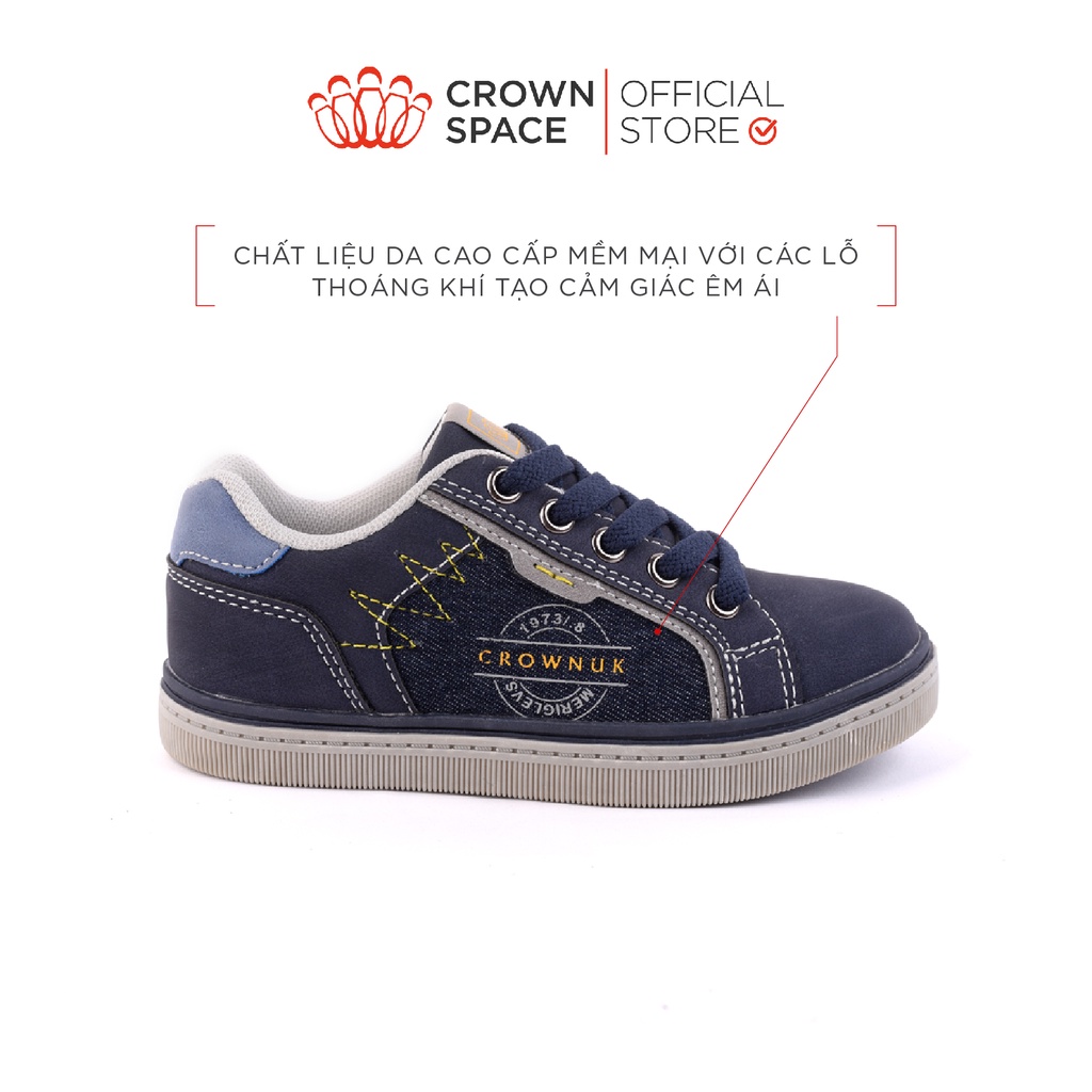 Giày Thể Thao Sneaker Bé Gái Đi Học Đi Chơi Crown Space Cao Cấp CRUK213 Nhẹ Êm, Chống Hôi Chân Size 28 đến 37