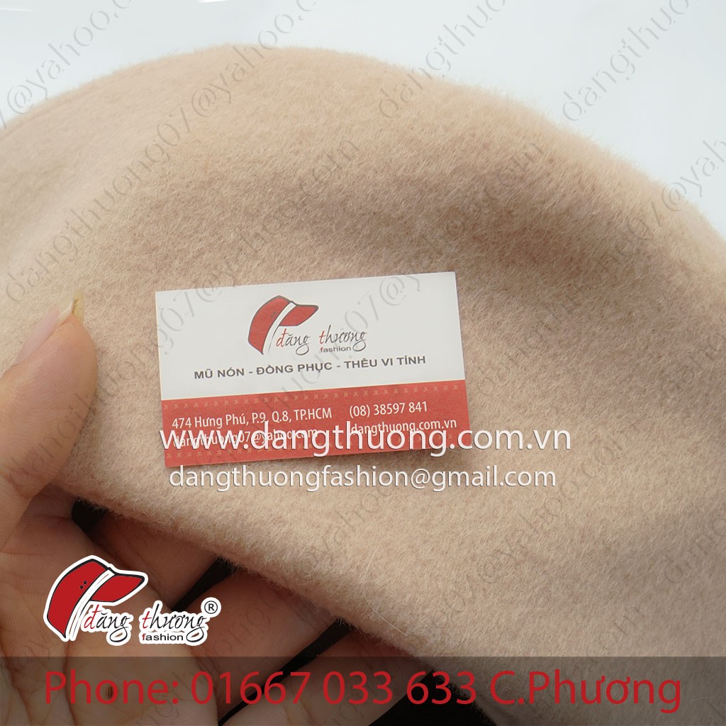 Mũ nồi beret Nỉ Dạ dày dặn ( không phải loại len mỏng) HÌNH THẬT