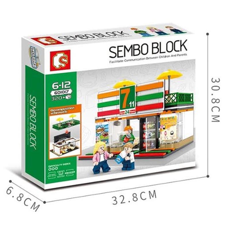 [ĐỒ CHƠI GIÁ RẺ] Lego Xếp Hình Cửa Hàng Tiện Ích 7-Eleven Phát Triển Trí Thông Minh Cho Trẻ