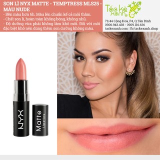 Son lì NYX Matte - Temptress MLS25