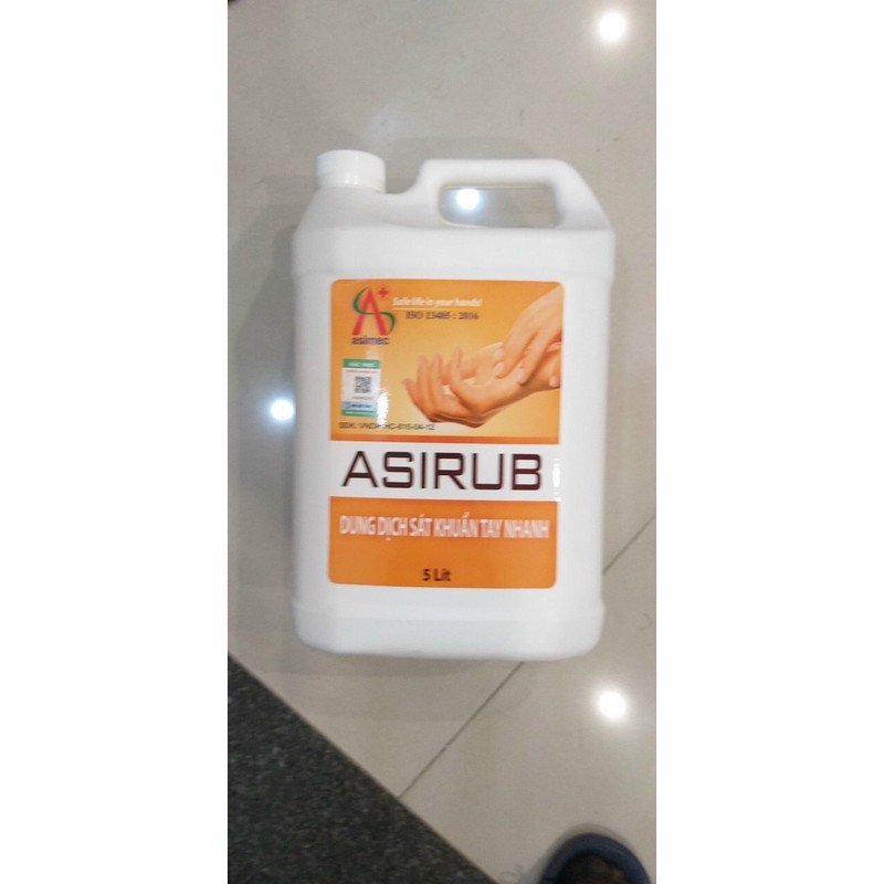 {SẬP SÀN} NƯỚC RỬA TAY KHÔ ASIRUB CAN 5L CHÍNH HÃNG