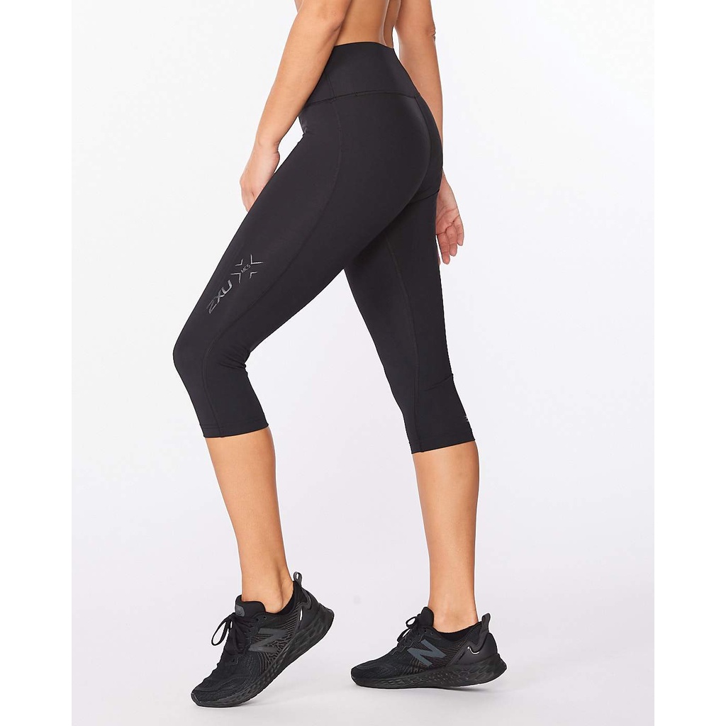 Quần Thể Thao Nữ 2XU MCS XTRAINING MID - RISE 3/4 COMPRESSION TIGHT Màu Đen 2XUWA5368BBN