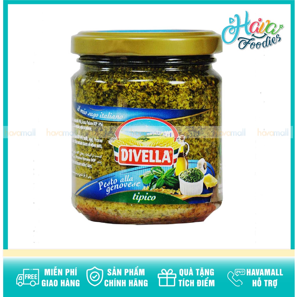 [HÀNG CHÍNH HÃNG] Sốt Pesto DIVELLA Hủ 190gr