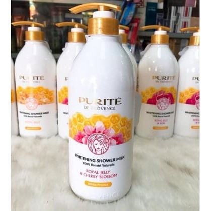 Sữa Tắm Purite Sữa Ong Chúa Hoa Hồng và Ong Chúa Hoa Anh Đào 850ml