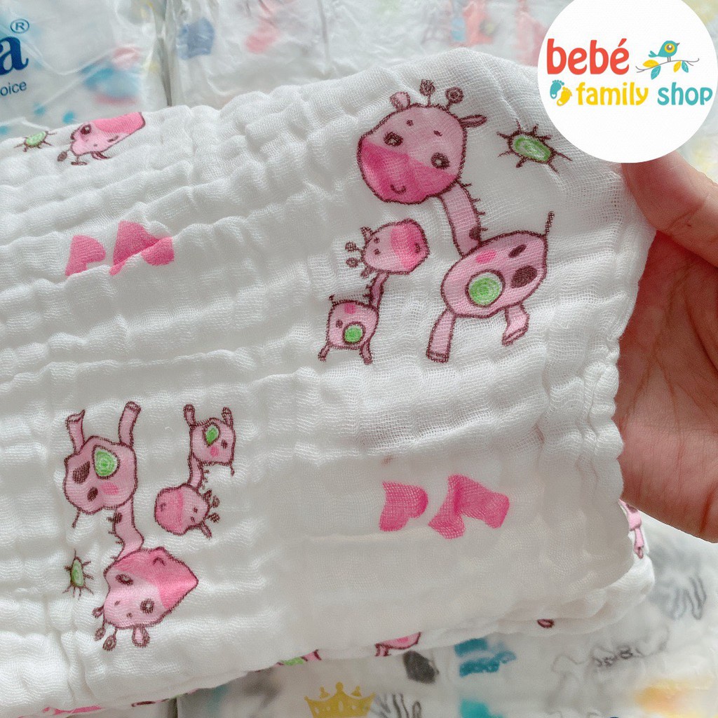 Khăn tắm xô nhăn 6 lớp không viền