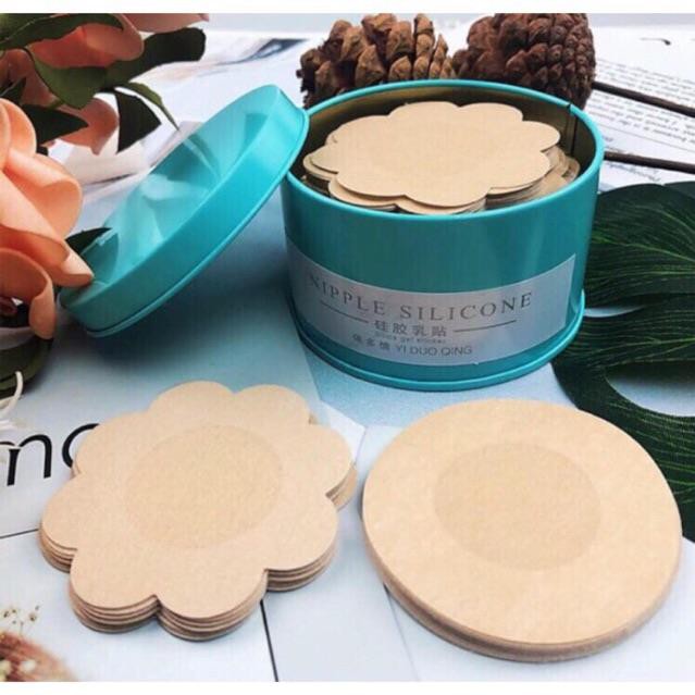 Hộp 30 Đôi Dán Nhũ Hoa Giấy Dùng 1 Lần Sang Chảnh