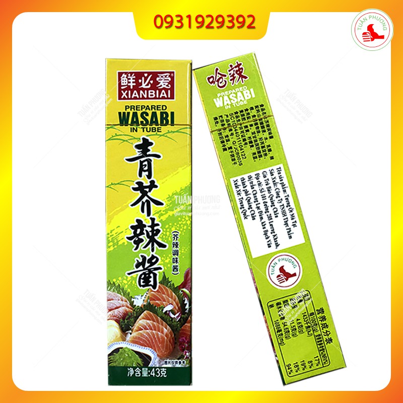 [Mã 77FMCGSALE1 giảm 10% đơn 250K] Wasabi Vàng - Mù Tạt 43g ( Tuýp ) | BigBuy360 - bigbuy360.vn