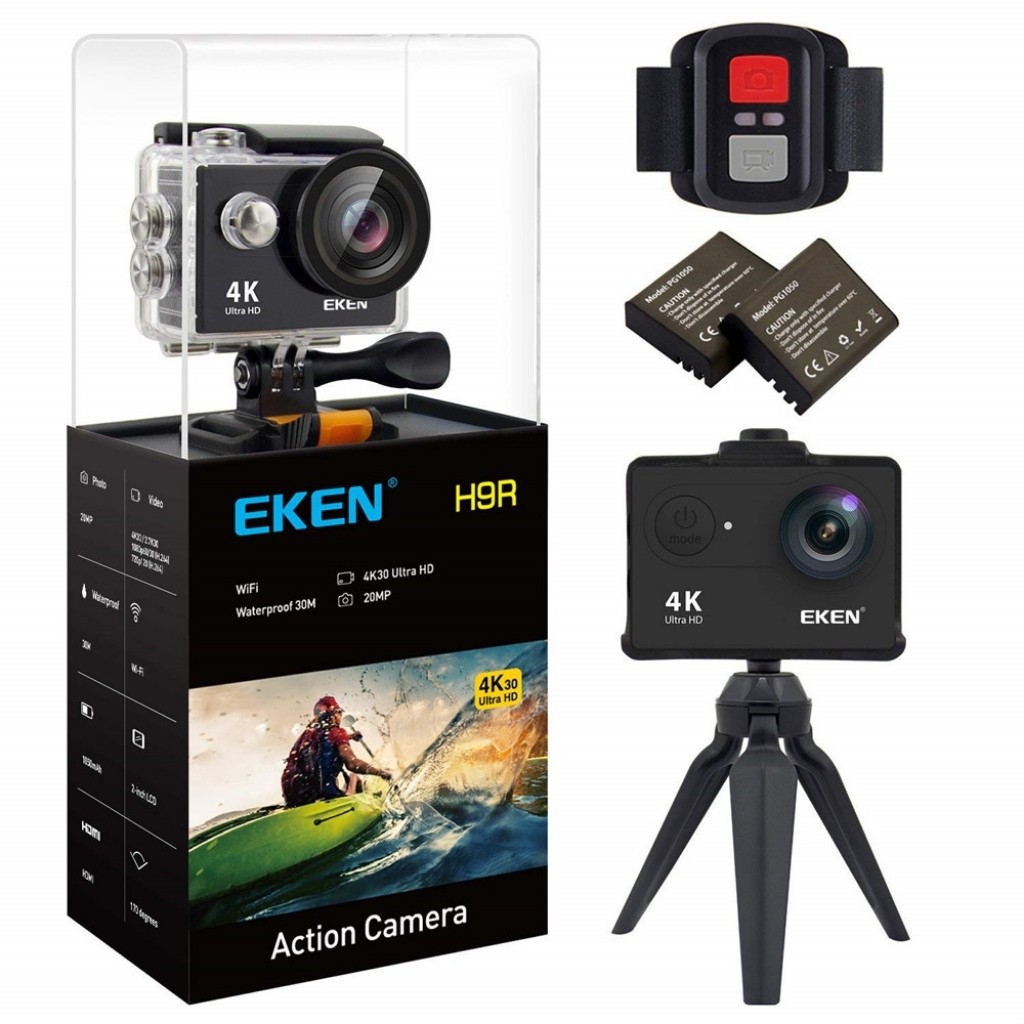Camera Hành Trình Eken Ultra HD Wifi Quay Video 4K Tặng Đầy Đủ Bộ Phụ Kiện Sports Lắp Đặt Trên Cả Ô Tô Xe Máy