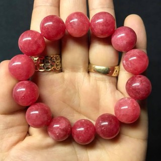 VÒNG TAY ĐÁ PHONG THỦY MAY MẮN - MẦU HỒNG RUBY-14LY