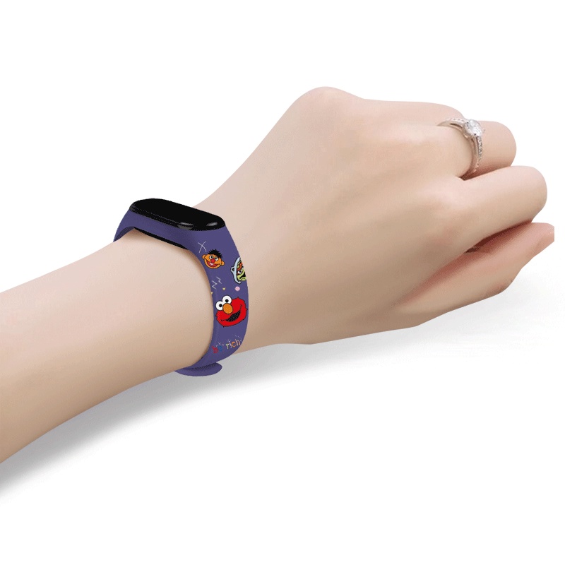 Dây Đeo Họa Tiết Mới Tương Thích Với Mi Band 6 5 4 3