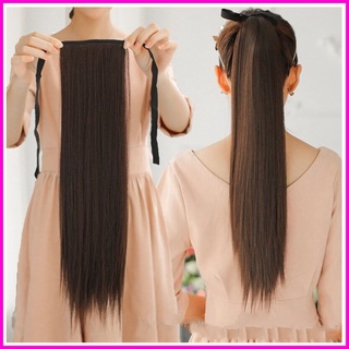Tóc giả nữ cột buộc thẳng 50cm kèm ảnh thật