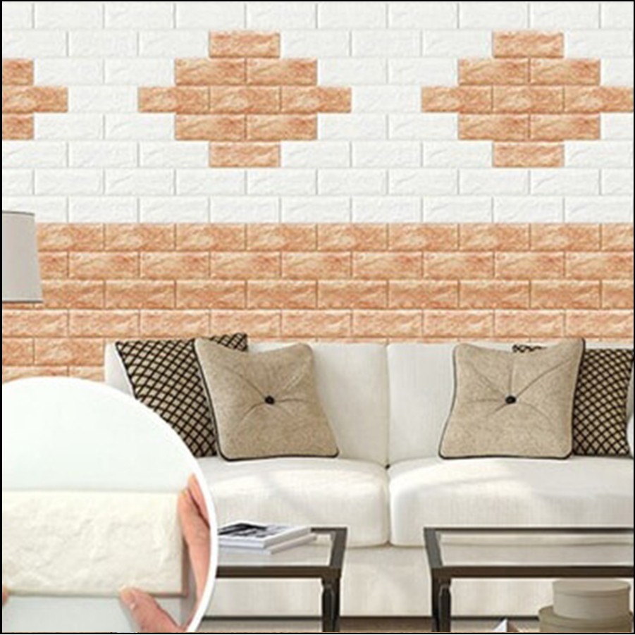 Mút Xốp Dán Tường 3D giả Gạch giá rẻ Loại 5mm | BigBuy360 - bigbuy360.vn