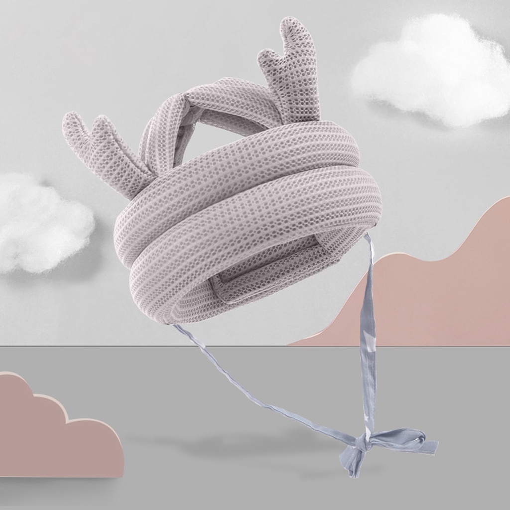 Mũ Bảo Vệ Đầu Bằng Cotton Thoáng Khí An Toàn Cho Bé Tập Đi 8 Tháng Đến 5 Tuổi