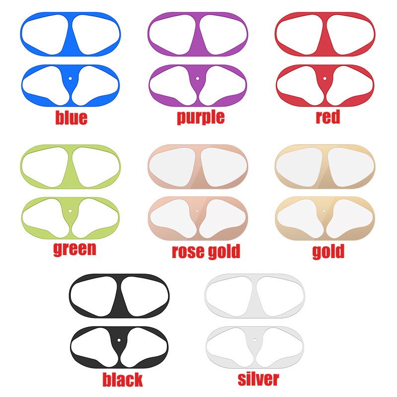 Miếng dán kim loại siêu mỏng bảo vệ cho hộp sạc tai nghe Apple Airpods 1/2