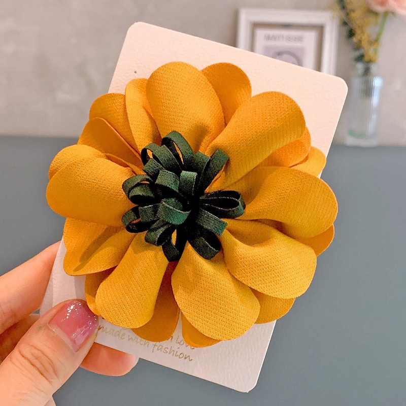 Kẹp Tóc Bé Gái, Kẹp Tóc Hoa Hướng Dương Xinh Xắn Dễ Thương, Phụ Kiện Tóc Cho Bé Phong Cách Hàn Quốc