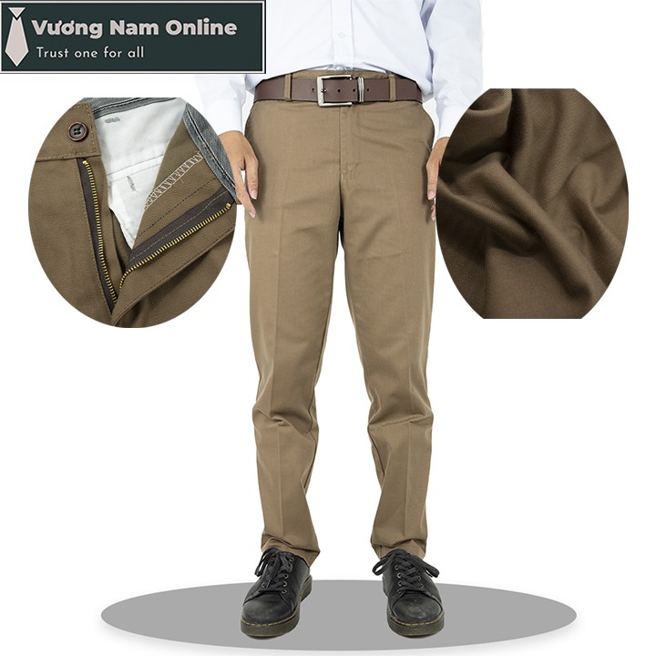 [Mã FASHIONHOTA hoàn ngay 15k xu đơn từ 99k] Quần kaki nam ống suông trung niên | BigBuy360 - bigbuy360.vn