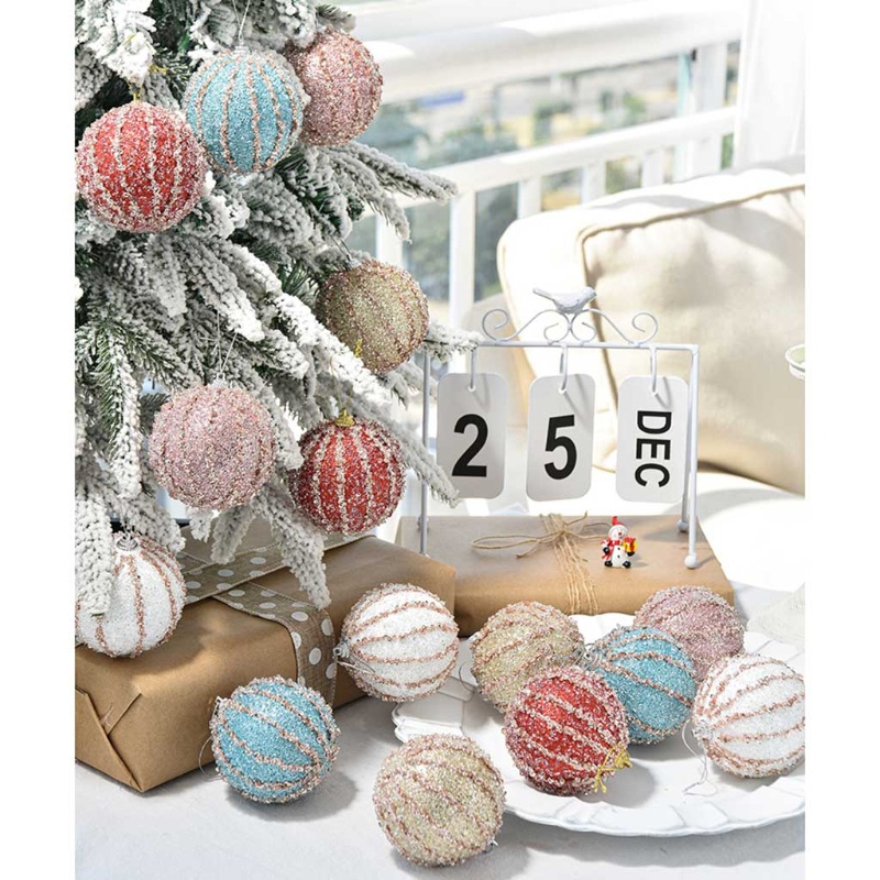 Quả Châu 8cm Trang Trí Cây Thông Noel