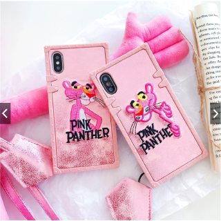 Ốp điện thoại hình chú báo hồng + dây đeo cho HUAWEI NOVA 8 8Pro 8se 7i 7se 7Pro 7i 6 6SE 5 5I 5T 5IPRO 4E 4 3I 3 3E