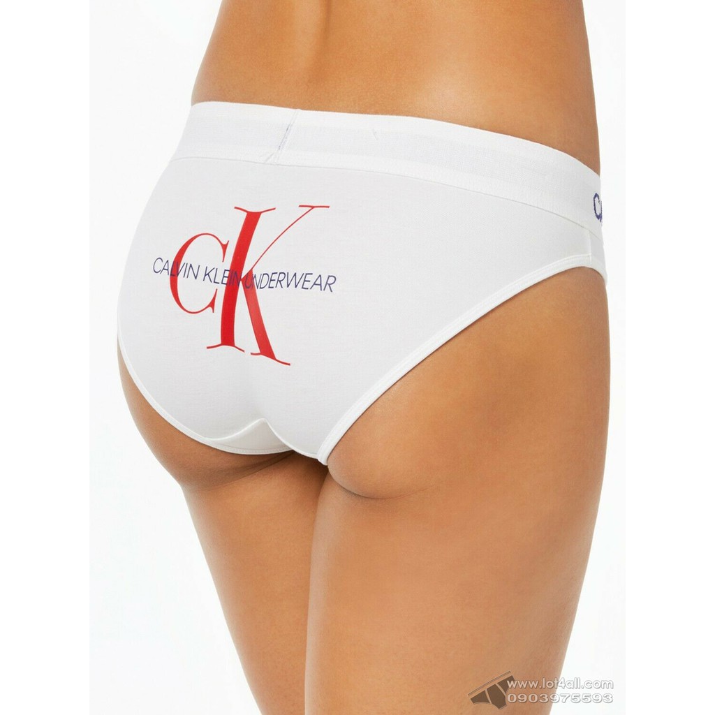 [AUT.] Quần lót nữ Calvin Klein QF4994 Monogram Bikini White