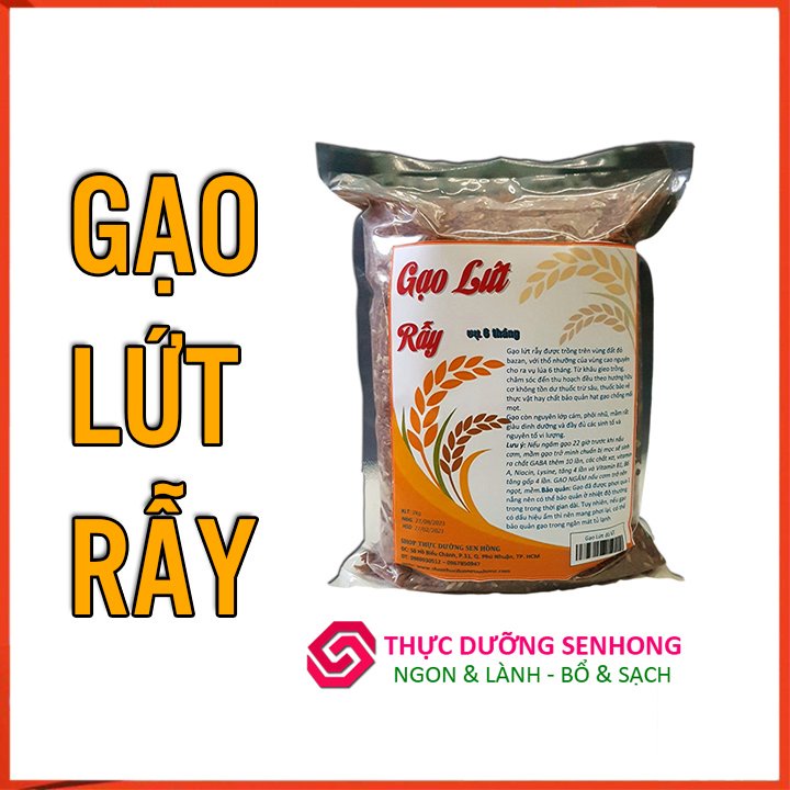 Gạo lứt đỏ (1kg) Gạo rẫy trồng và chăm sóc thuần tự thiên