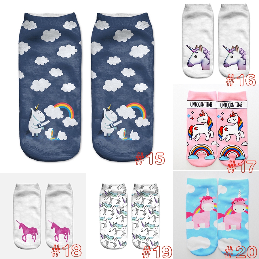 Vớ cotton mềm mại in hình thời trang 3D