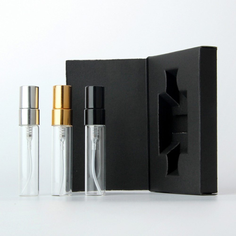 10pcs 3ML Black Box Empty Perfume Bottle Package Box Paper Boxes For Gift