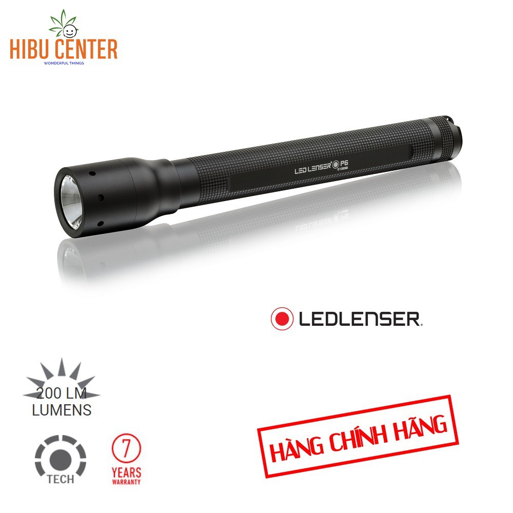 Đèn Pin Cầm Tay Cao Cấp LEDLENSER P6 Vỉ - 200 Lumens - Hàng Chính Hãng - HIBUCENTER