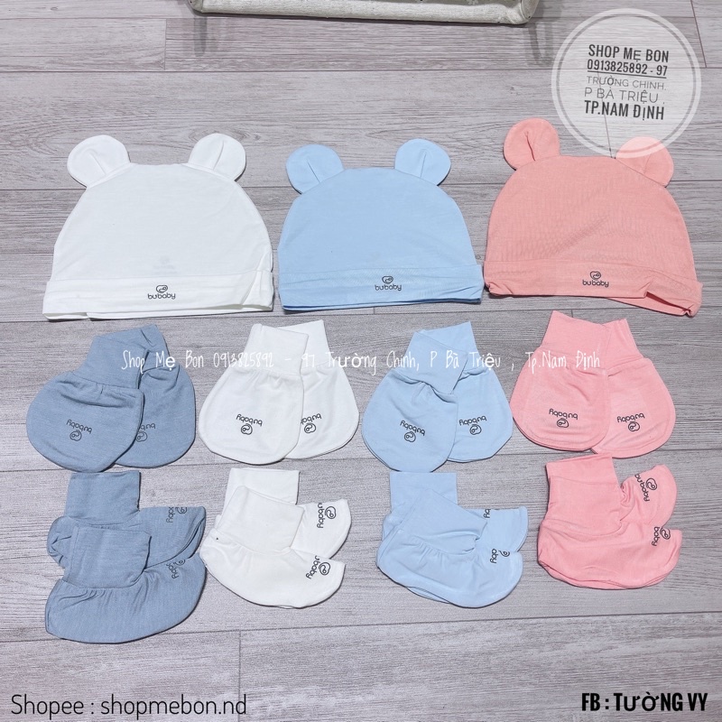 Phụ kiện sơ sinh Bu Baby : mũ Bu sơ sinh