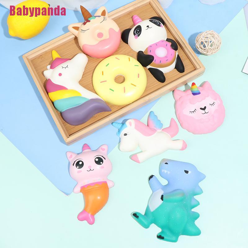 Đồ Chơi Xốp Squishy Giảm Stress Hình Kỳ Lân Dễ Thương Cho Bé