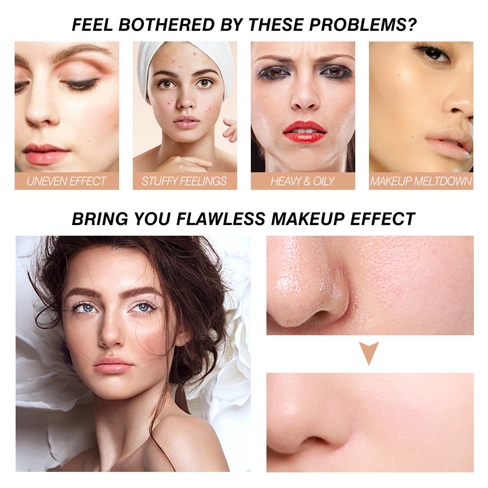 (Hàng Mới Về) Kem Nền Bb Air Cushion Hailicare Dưỡng Ẩm Làm Sáng Da Tự Nhiên Kèm Mút Trang Điểm Hình Nấm | BigBuy360 - bigbuy360.vn