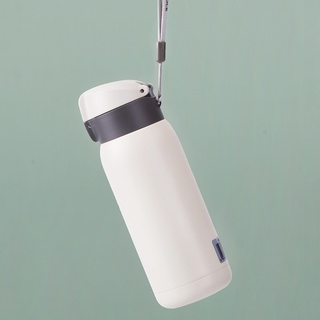 Bình giữ nhiệt Lock&Lock CHUBBY One Touch LHC3233GRY 370ml - Màu Ngà