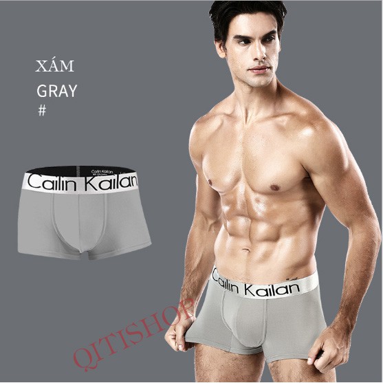 Combo 4 Quần Sịp Đùi Nam - Boxer Nam Cotton Lụa Thoáng Khí (4 Màu)