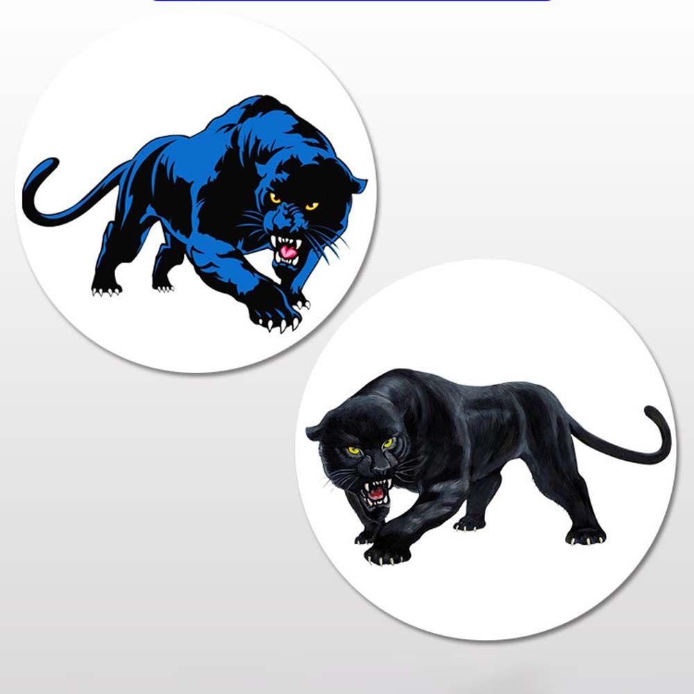 Sticker Dán Xe Hơi Hình Chú Báo Đen Vui Nhộn Chống Nước REBUY1