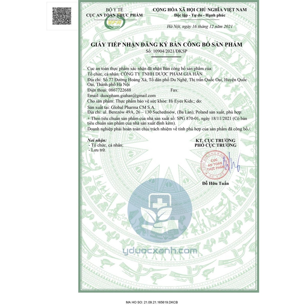 Mua  HI EYES KIDS 60 viên, Viên nhai hỗ trợ sáng mắt cho bé - Y Dược Xanh