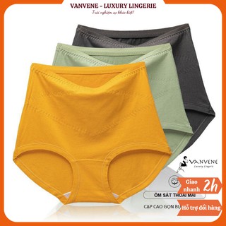Quần lót nữ cạp cao cotton mỏng kháng khuẩn co giãn 4 chiều p466