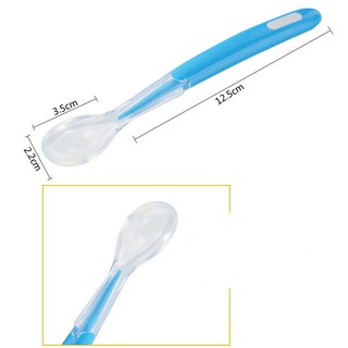 Thìa / muỗng ăn dặm silicon cán dài