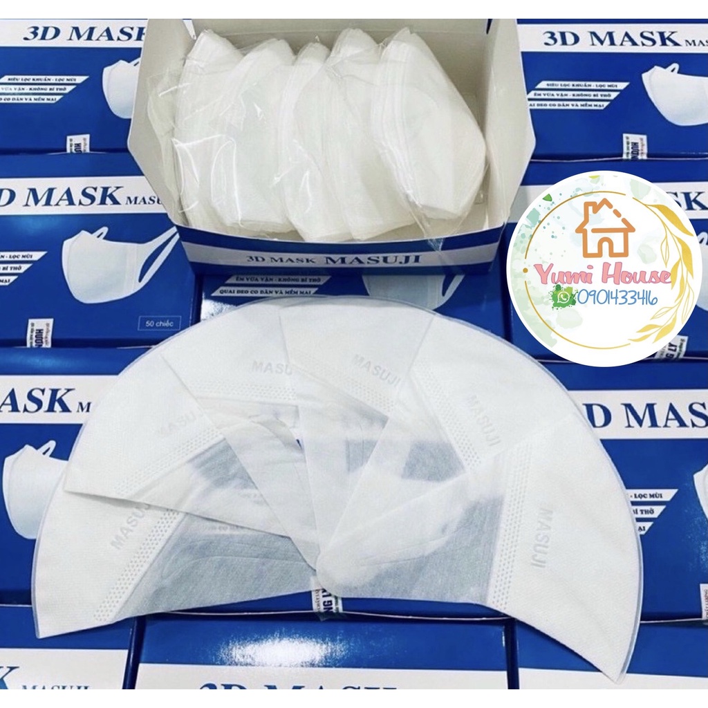 [HỘP-50 CÁI] Khẩu trang y tế 3D MASK cao cấp kháng khuẩn