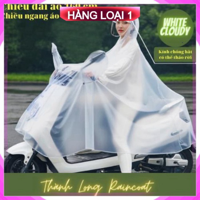 [Hàng Loại 1 - Bảo Hành] Áo mưa CHÍNH HÃNG trong suốt 1 đầu và 2 đầu hàng dày đẹp của Thành Long