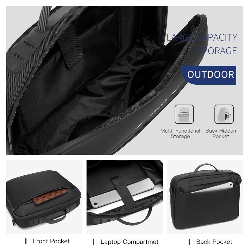 Túi đựng laptop OZUKO 13.3 14 15.6 inch chống thấm nước chuyên dụng thích hợp cho Macbook Air ASUS Lenovo Dell Huawei