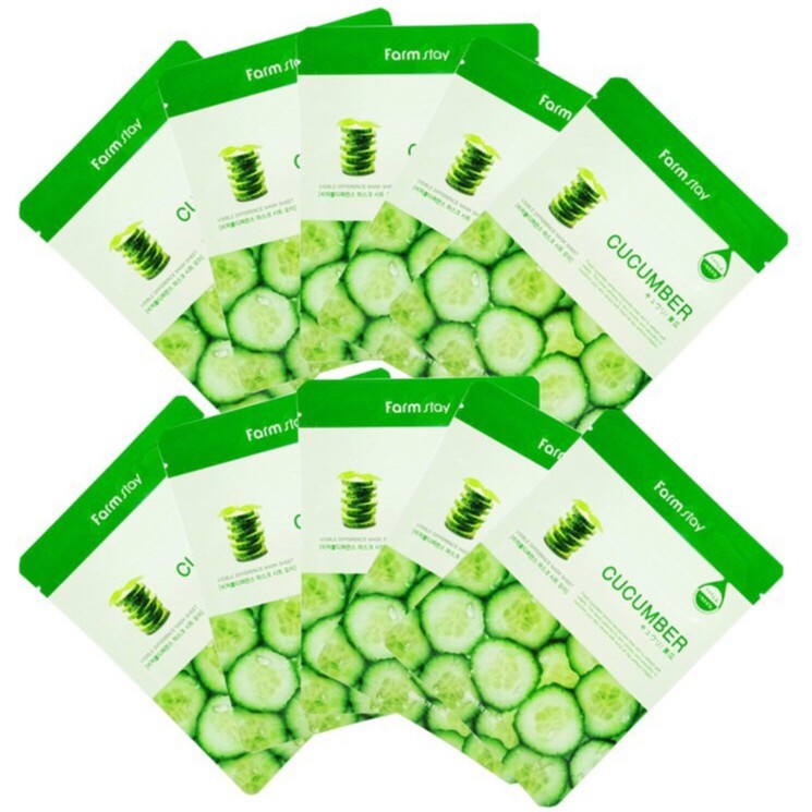 Mặt nạ dưa chuột Hàn Quốc - Mask cucumber Farm stay 23ml
