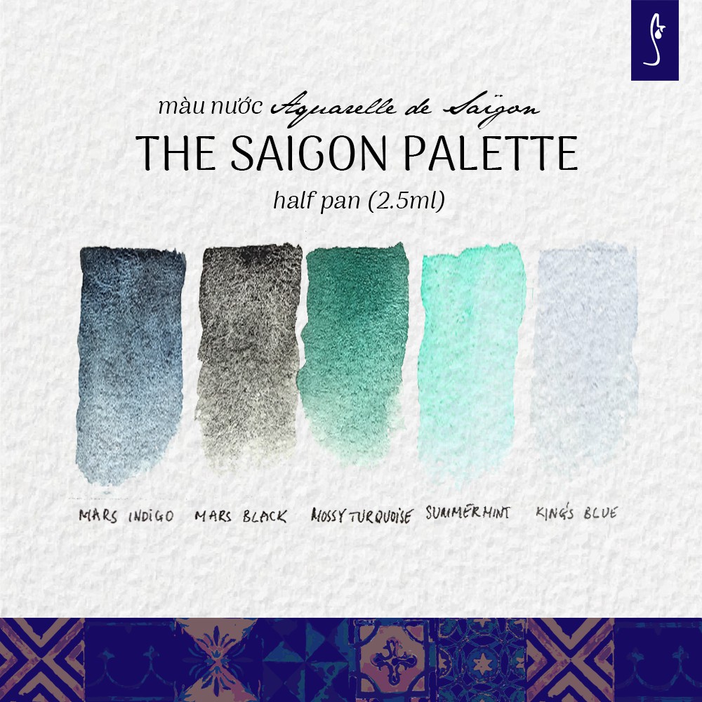 Màu nước Aquarelle de Saigon - Màu lẻ 2