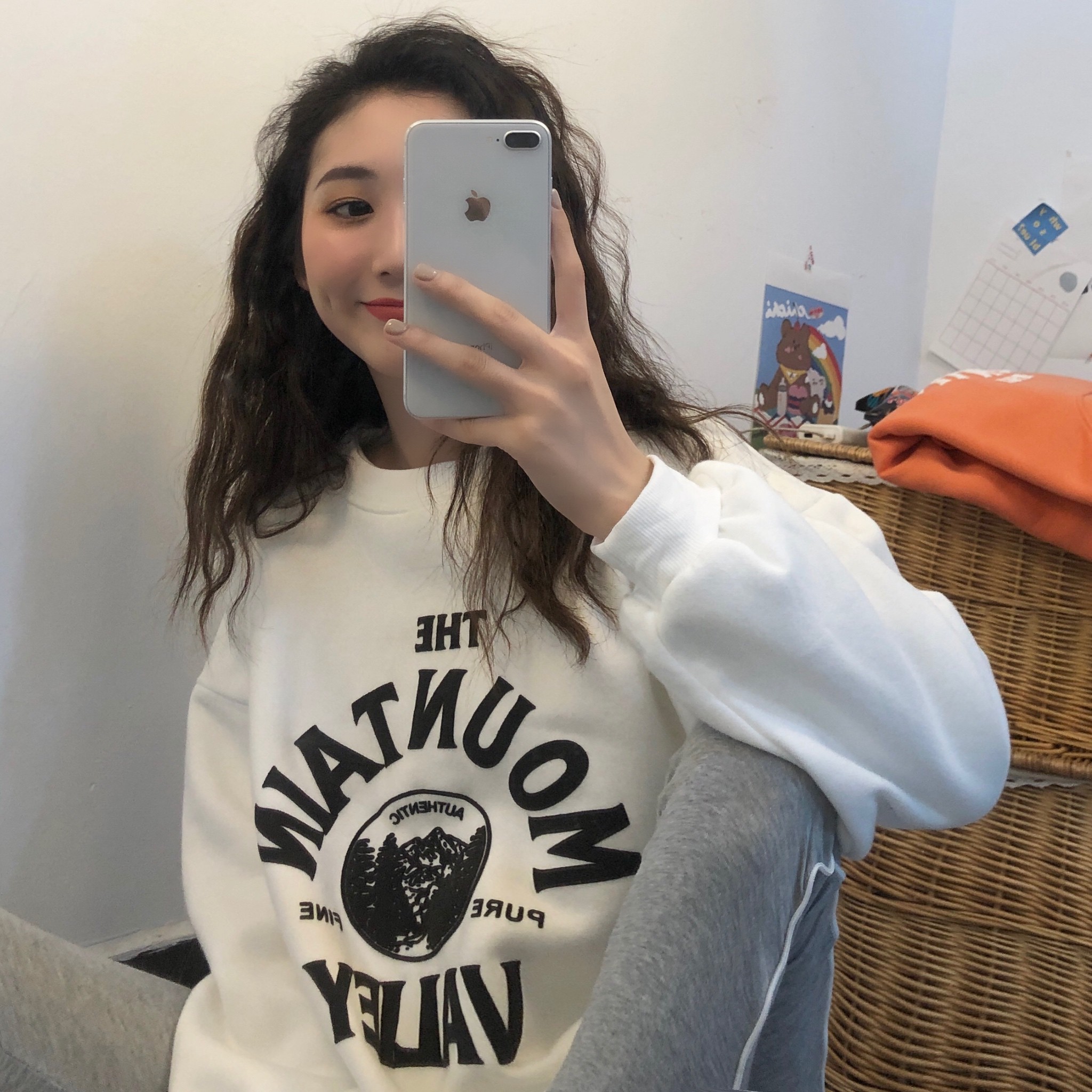 [Áo sweater nữ form rộng] áo nỉ sweater nữ unisex dài trơn sang chảnh vải nỉ quảng châu thời trang hàn quốc | BigBuy360 - bigbuy360.vn