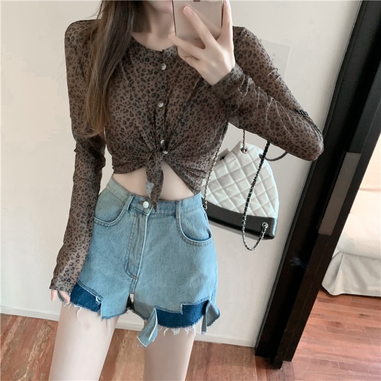 Quần Short Denim Thời Trang Mùa Hè Quyến Rũ Cho Nữ