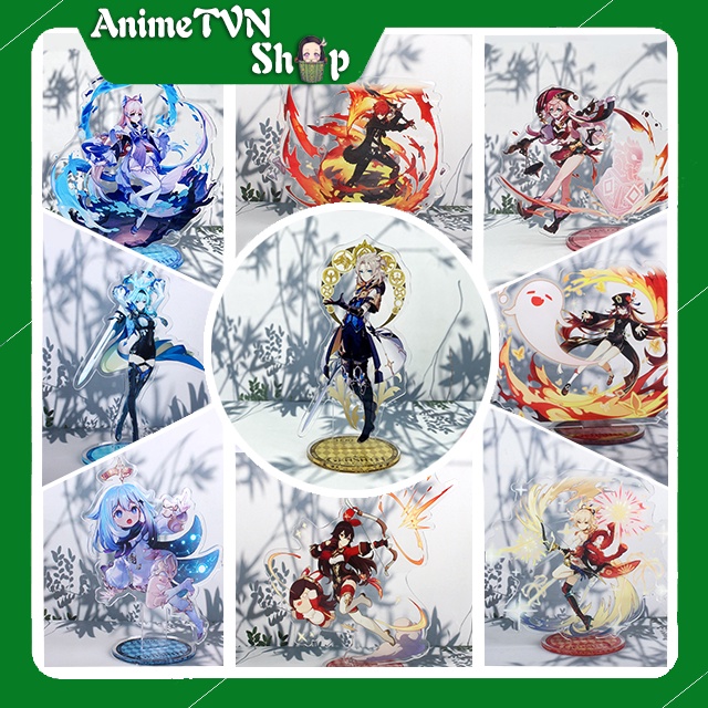 Tượng Mica Standee nhân vật Game Genshin Impact (Hơn 40 mẫu nhân vật) - Nhựa Cứng Acrylic In nhiều chi tiết sắc nét