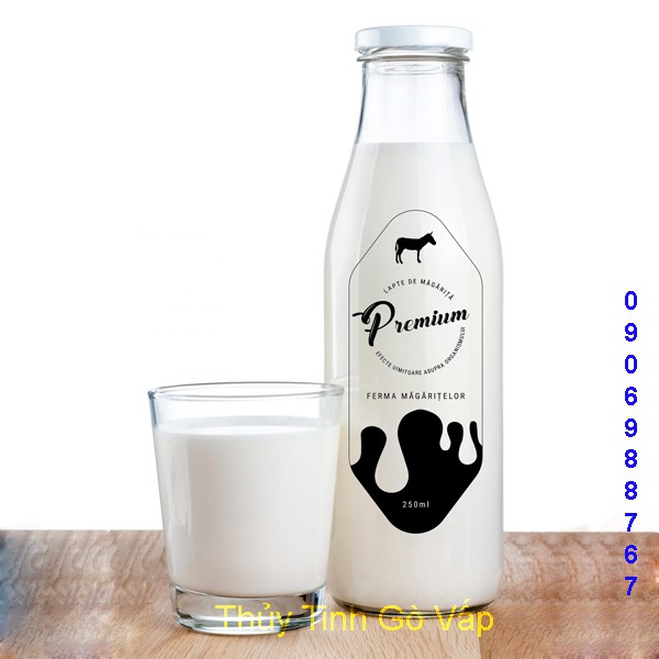 Chai thủy tinh nắp thiếc 1000ml, đựng sữa, sinh tố, nước ép trái cây. | BigBuy360 - bigbuy360.vn